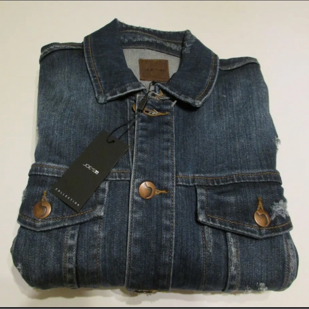 AUTHENTIC Joe's Jeans Distressed Denim Jacket / Large / TKPCZZ1050